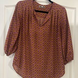 Purple and gold tunic size small